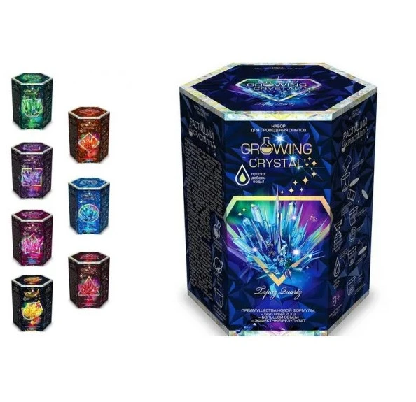 Купити Набір для проведення дослідів "GROWING CRYSTAL" GRK-01-01U,02U,03U..08U Різнокольоровий Артикул: 2000720736010 Фото №2