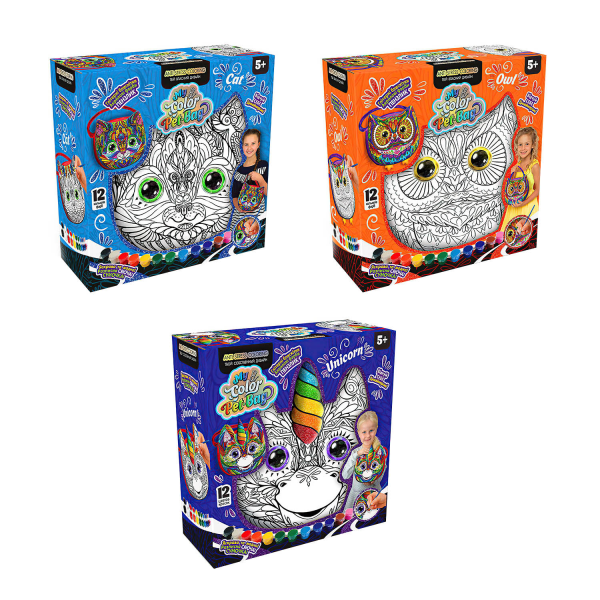Набір для творчості Сумка розмальовка &quot;My Color Pet-Bag&quot; CPB-01-01U,02U,03U Різнокольоровий