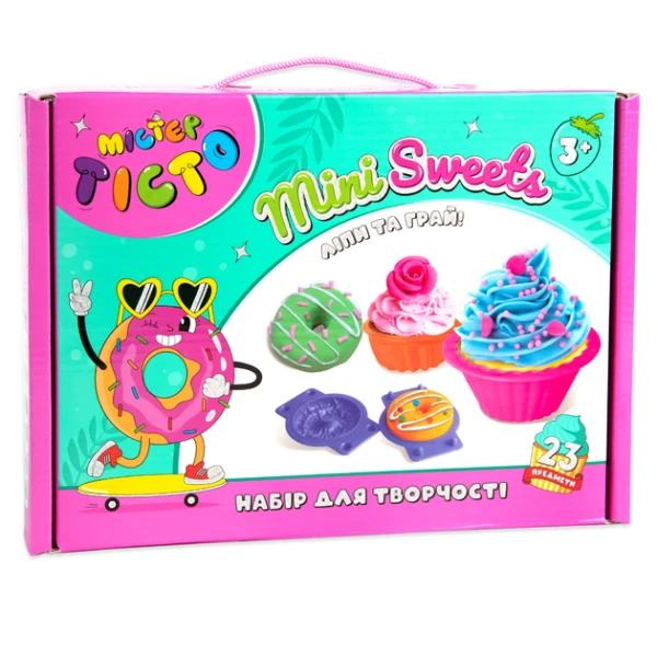 Купить Набір креативної творчості "Містер тісто" Mini Sweets Strateg 41008 Різнокольоровий​ Артикул: 2000999252440 Фото №1