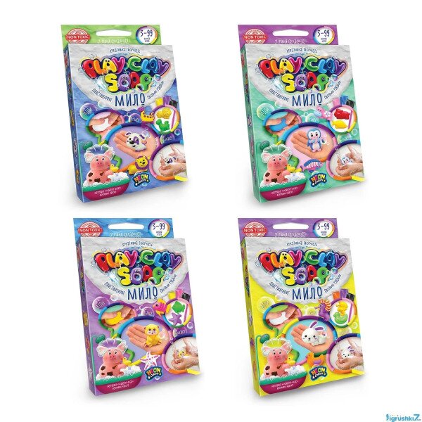 Набір креативної творчості із пластиліну Пластилінове мило &quot;PLAY CLAY SOAP&quot; PCS-02-01U,02U,03U,04U