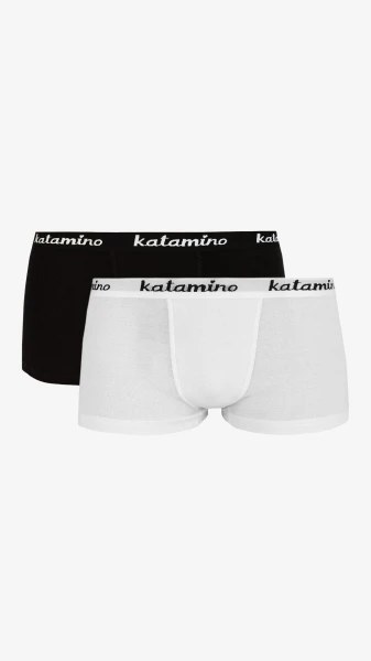 Купить Набор трусов 2 шт для мальчика Katomino К128010 134-140 см Бело-черный Артикул: 2000999190636 Фото №1
