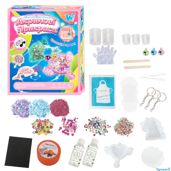 Набір для творчості Акрилові прикраси WToys 32381 Рожевий (6945717412668)