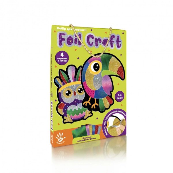 Набір для творчості &quot;Foil craft. Birds&quot; Vladi Toys VT4433-12 (4820234761760)