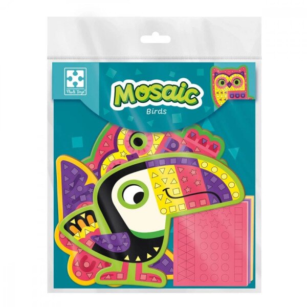 Набір для творчості м&#039;яка мозаїка &quot;Птахи&quot; Vladi Toys VT4511-09 (4820234764624)