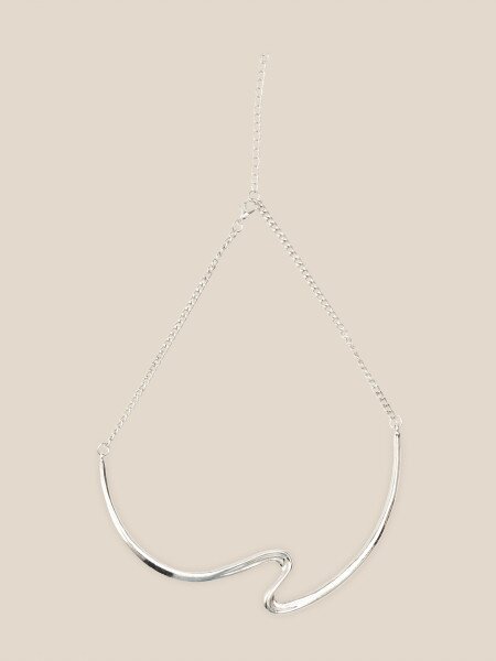 Купить Ожерелье женское "Sculptural metal" LAWA WTJ02610 Серебряный Артикул: 2000999642555 Фото №1