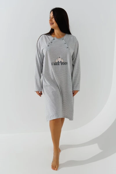 Ночная рубашка женская Sevgi 3187 4XL Серый