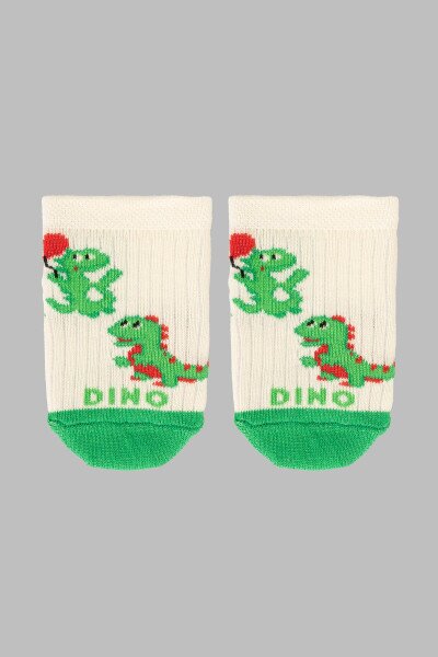 Шкарпетки для хлопчика VT Socks ШДК024-1751 Діно 8-10 Молочний (2000990692962A)