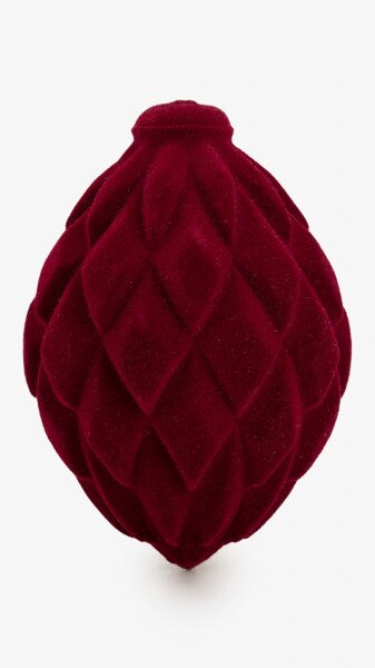 Купить Новогодняя игрушка мираж бархат M0017-2 Вишневый Артикул: 2000999346941 Фото №1