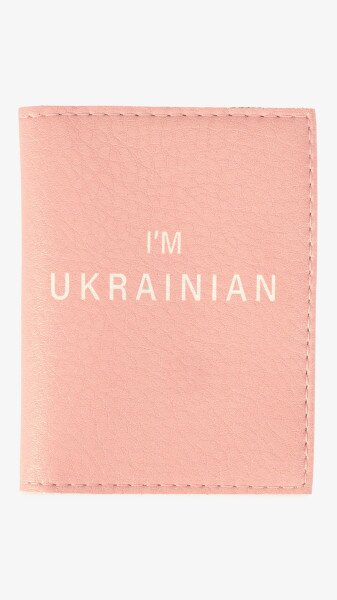 Обложка для ID паспорта TM Passporty 112 IM UKRAINIAN Розовый