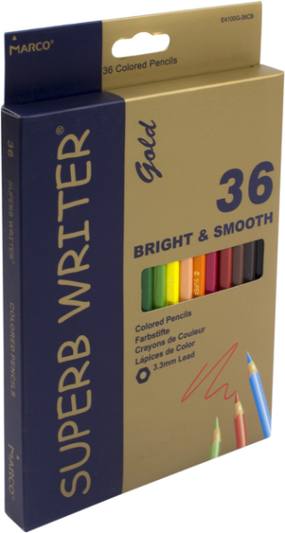Карандаши цветные &quot;Superb writer Gold&quot; Marco 4100G-36CB 36 цветов