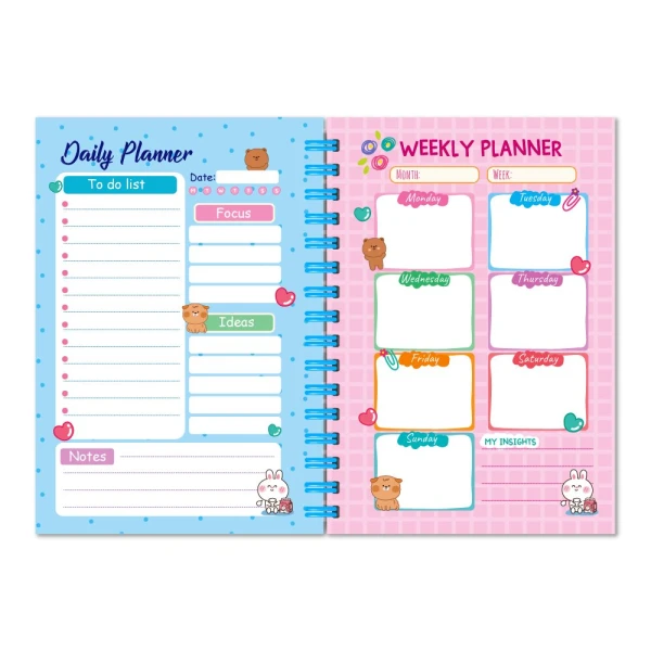 Купить Блокнот для девочек "Only Girls Planner" Апельсин LS-01 Разноцветный Артикул: 4823119603070 Фото №2