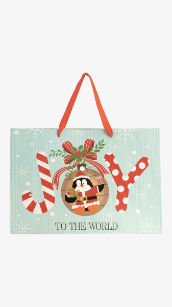 Купити Пакет паперовий новорічний JUMBO XMAS 760295ЬД Бірюзовий Артикул: 2000999372087 Фото №2