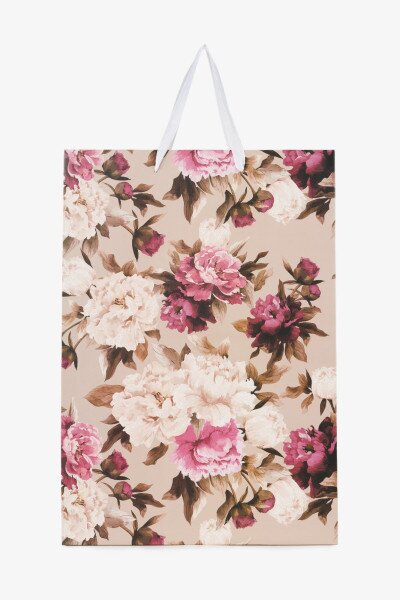 Купить Пакет подарочный JUMBO Flores 760240ML Бежевый Артикул: 2000991026933 Фото №3