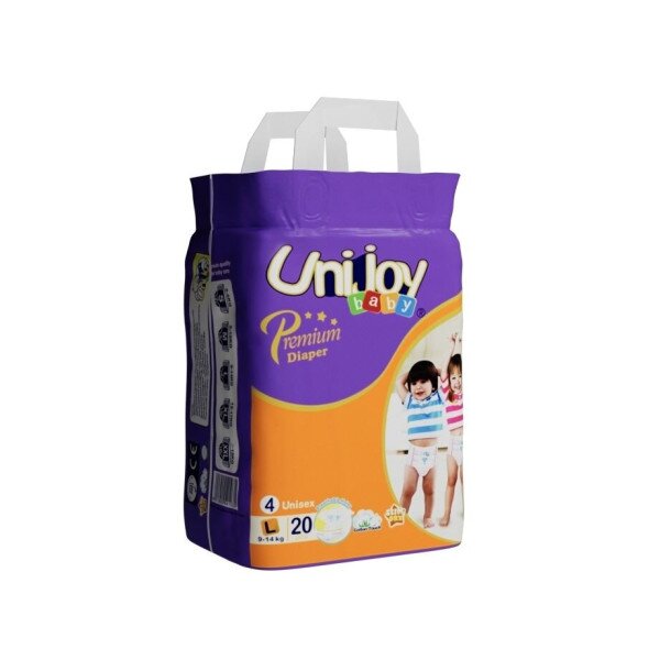 Купить Подгузники детские Unijoy Baby Premium PDL20 20 шт (L 4 maxi 9-14 kg) Артикул: 6973920541035 Фото №1