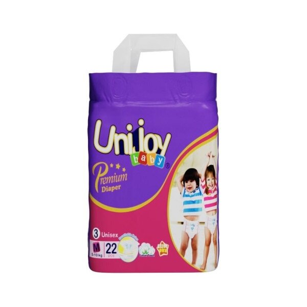Купить Подгузники детские Unijoy Baby Premium PDM22 22 шт (M 3 midi 5-10 kg) Артикул: 6973920541028 Фото №2