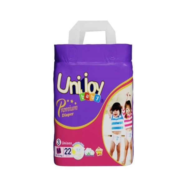 Купить Подгузники детские Unijoy Baby Premium PDM22 22 шт (M 3 midi 5-10 kg) Артикул: 6973920541028 Фото №2