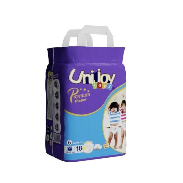 Купить Подгузники детские Unijoy Baby Premium PDXL18 18 шт (XL 5 junior 12-17 kg) Артикул: 6973920541042 Фото №1