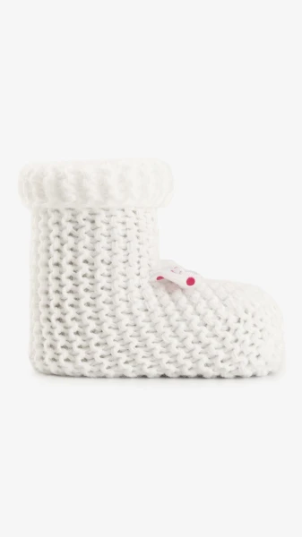 Купить Пинетки вязаные для девочки Very Socks 140 0-1 год Белый Артикул: 2000999408106 Фото №2