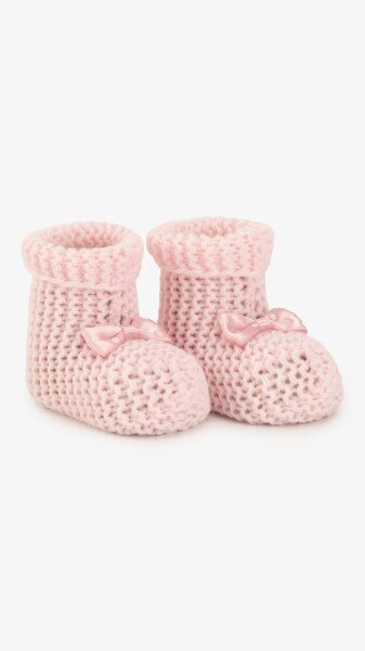 Купить Пинетки вязаные для девочки Very Socks 140 0-1 год Розовый Артикул: 2000999408113