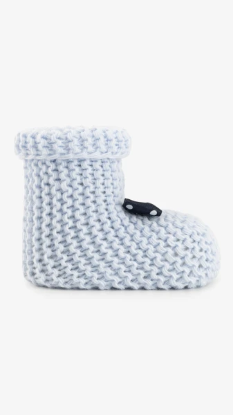 Купить Пинетки вязаные для мальчика Very Socks 140 0-1 год Голубой Артикул: 2000999408144 Фото №2