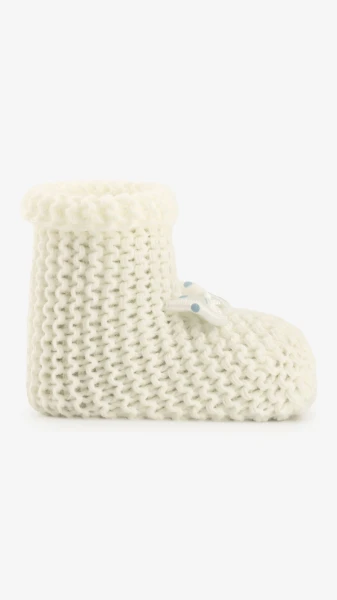 Купить Пинетки вязаные для мальчика Very Socks 140 0-1 год Молочный Артикул: 2000999408175 Фото №2