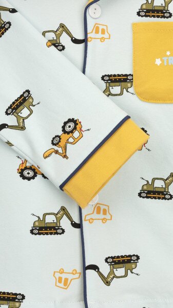 Купить Пижама для мальчика 1118 92 см Голубой Артикул: 2000999423956 Фото №4