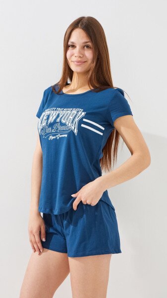 Купить Пижама женская Dominant 14450-2 M Синий Артикул: 2000999530616 Фото №3