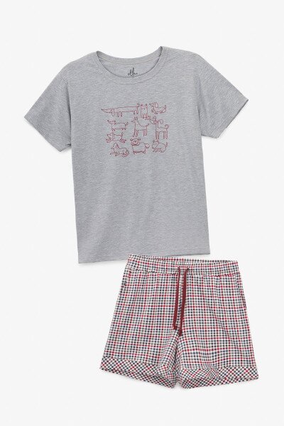 Піжама жіноча ELLEN LPK 2970/39/01/HAPPY DOGS 2XL Сірий