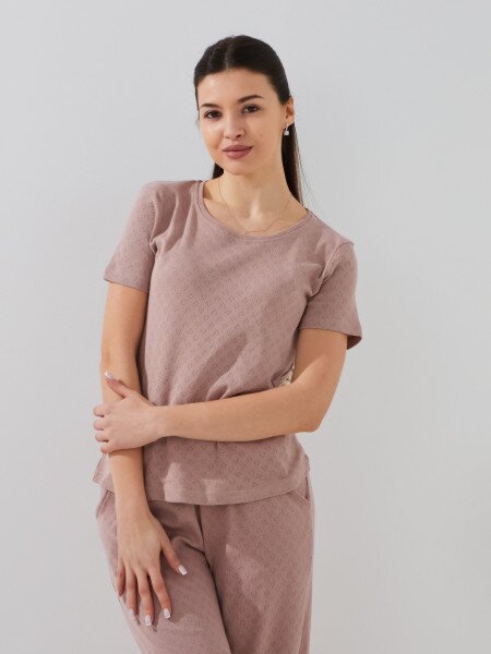 Купити Піжама жіноча Nicoletta S 47053 Кавовий Артикул: 2000999576553 Фото №2