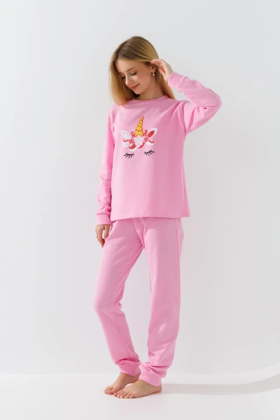Купить Пижама для девочки Baby Life 303 Единорог 170-176 см Розовый Артикул: 2000990909220 Фото №4