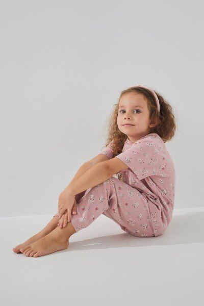 Купить Пижама для девочки Isobel PJ-21230 3-4 года Пудровый (2000990733313A) Артикул: 2000990733313 Фото №2