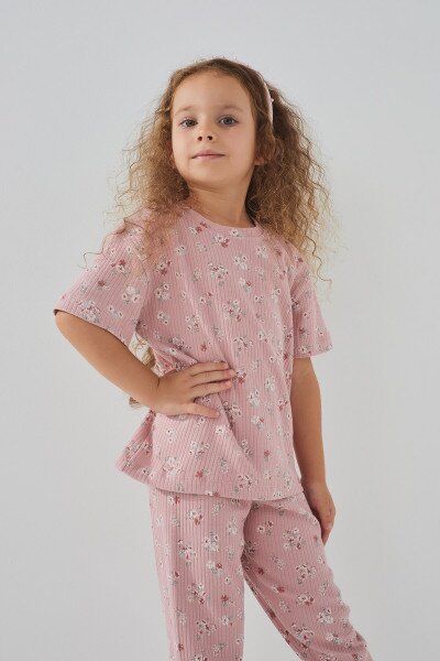 Купить Пижама для девочки Isobel PJ-21230 3-4 года Пудровый (2000990733313A) Артикул: 2000990733313 Фото №3