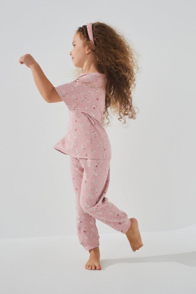 Купить Пижама для девочки Isobel PJ-21230 3-4 года Пудровый (2000990733313A) Артикул: 2000990733313 Фото №4