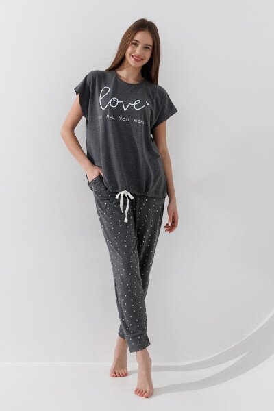 Пижама женская Nicoletta 30052 2XL Серый