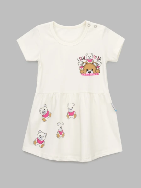 Платье для девочки Baby Show 13151 68 см Молочный (2000990473813S)