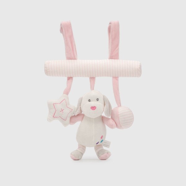 Підвіска з брязкальцем та дзвоником Песик BABY TRADE 11/5007/4 Рожевий (2000990362964)