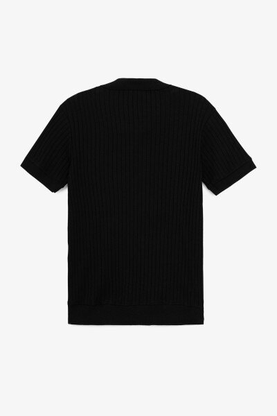 Купити Поло однотонний для хлопчика Dinomin M102 146 см Чорний Артикул: 2000991040014 Фото №3