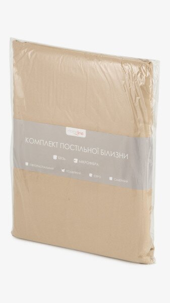 Купить Постельное белье Двуспальное HOME LINE 173951 200 х 215 см Бежевый Артикул: 4820166164790 Фото №4