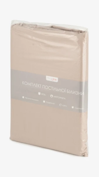 Купити Постільна білизна Євро HOME LINE 173952 215 х 240 см Капучино Артикул: 4820166164820 Фото №4