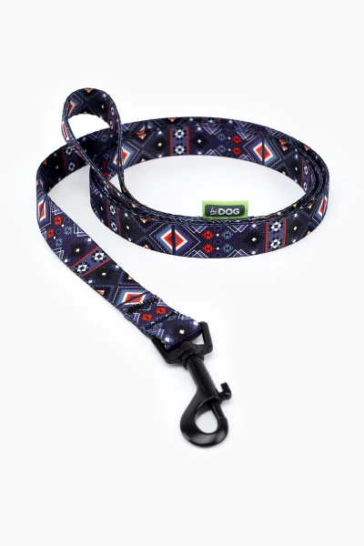 Поводок ТМ HIDOG &quot;Aztec purple&quot; , ширина 10 мм (довжина 152 см) (2100102324016A)(SN)