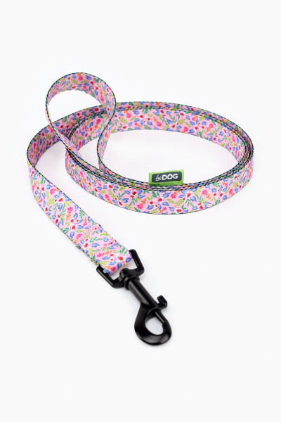 Поводок ТМ HIDOG &quot;Flawers pink&quot; , ширина 16 мм (довжина 152 см) (2100102369017A)(SN)