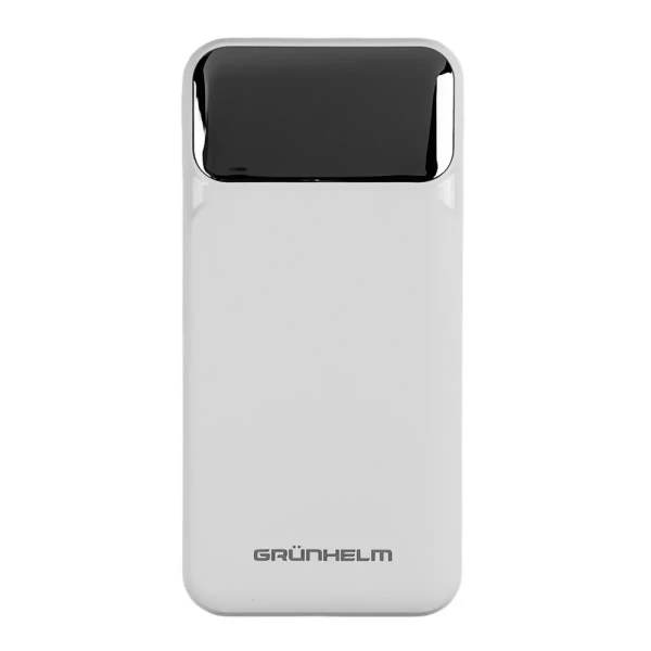 Купить Повербанк GRUNHELM GP-10WQC 10000 mAh; быстрая зарядка 22.5W Белый Артикул: 6990001375266 Фото №1