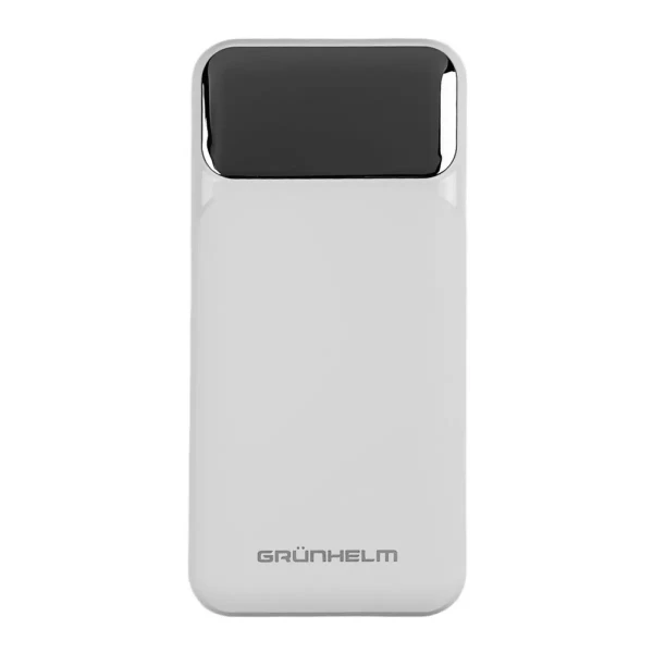 Купить Повербанк GRUNHELM GP-20WQC 20000 mAh; быстрая зарядка 22.5W Белый Артикул: 6990001375297 Фото №1