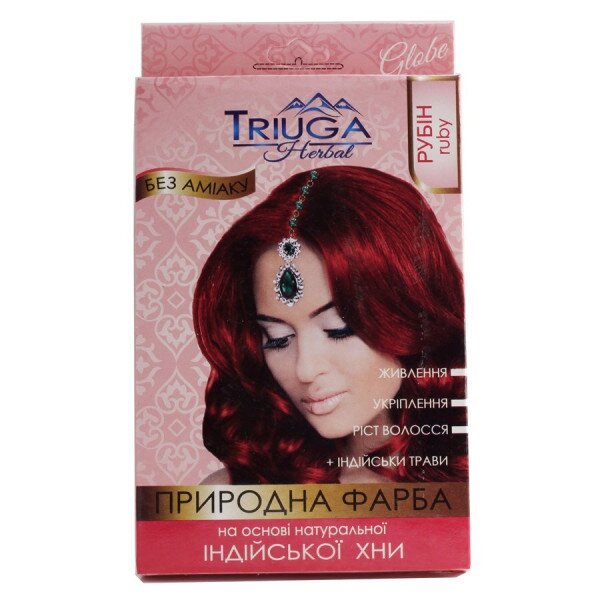 Природна фарба на основі хни &quot;Рубін&quot; Triuga 4168 25 г (8908003544168)