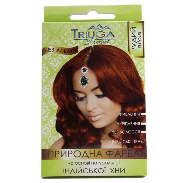 Природна фарба на основі хни &quot;Рудий&quot; Triuga 4236 25 г (8908003544236)