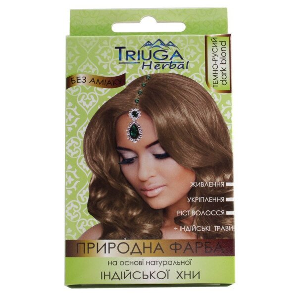 Природна фарба на основі хни &quot;Темно-русий&quot; Triuga 4243 25 г (8908003544243)