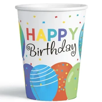 Купити Паперовий стакан "Happy Birthday" Party Хата 1502-5770 6 шт Різнокольоровий Артикул: 4823118903164 Фото №1