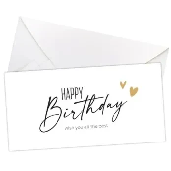 Купити Конверт для грошей "Happy birthday" 3412-0092 Різнокольоровий Артикул: 2000042528959 Фото №1