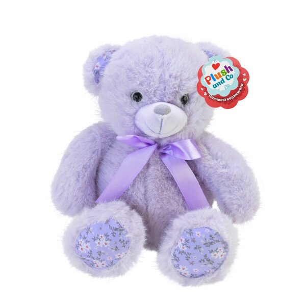 Купить Мягкая игрушка Медвежонок Plush and Co PLC25011 Сиреневый Артикул: 2000999658358 Фото №1