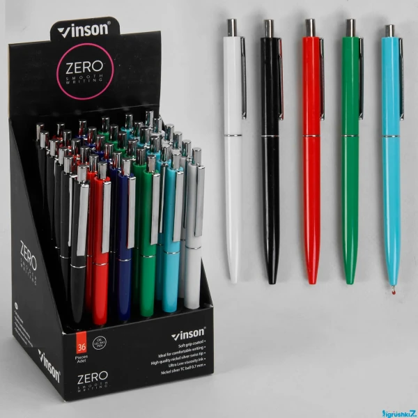Ручка шариковая автоматическая Vinson C37089 Синий (6948910002636)(SC)